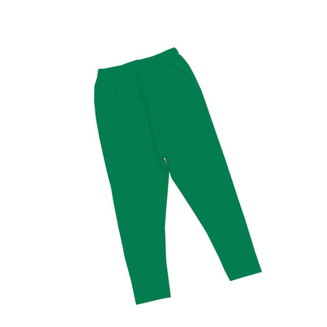 Mid Season Cotton Rib Tights - Green