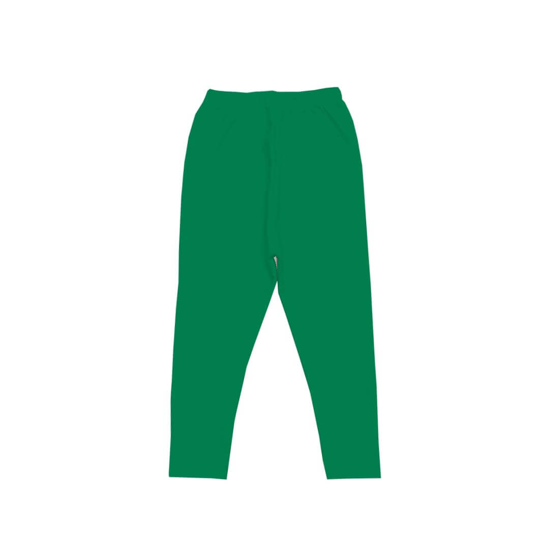 Mid Season Cotton Rib Tights - Green