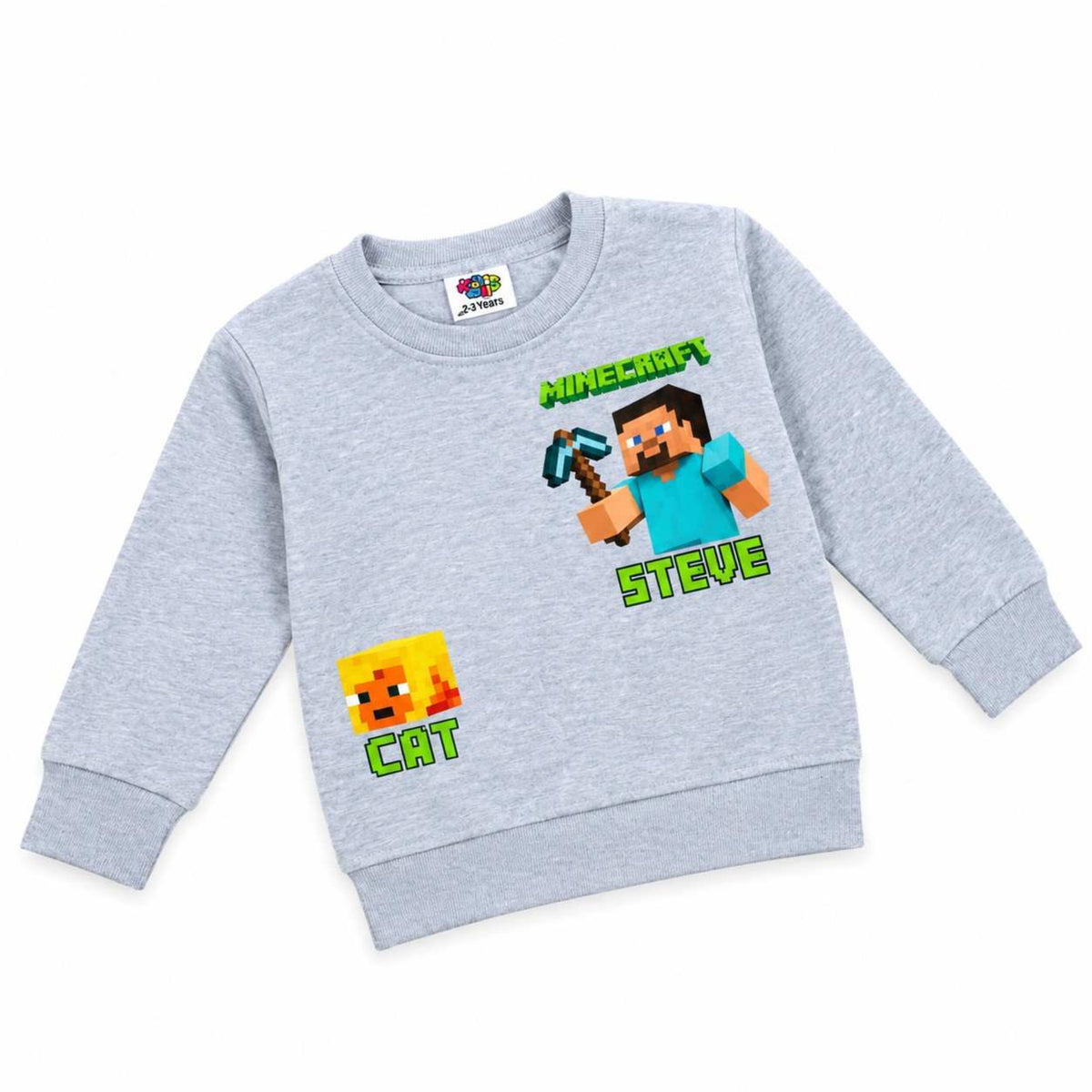 Minecraft Fleece Sweatshirt - Grey