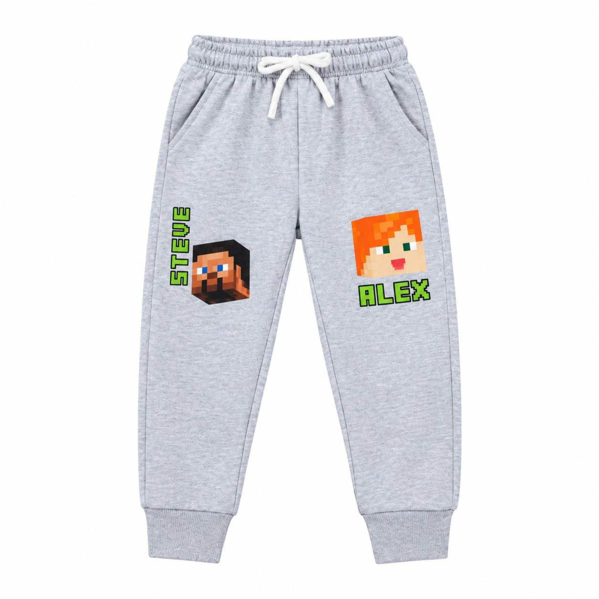Minecraft Fleece Trouser - Grey 