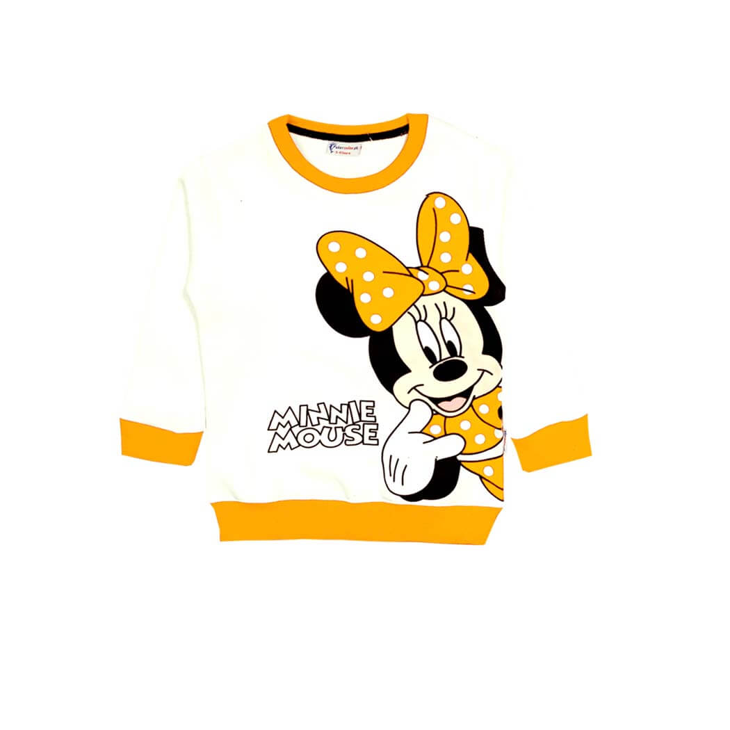 Mininie Mouse Cute Smile Sweatshirt  - White