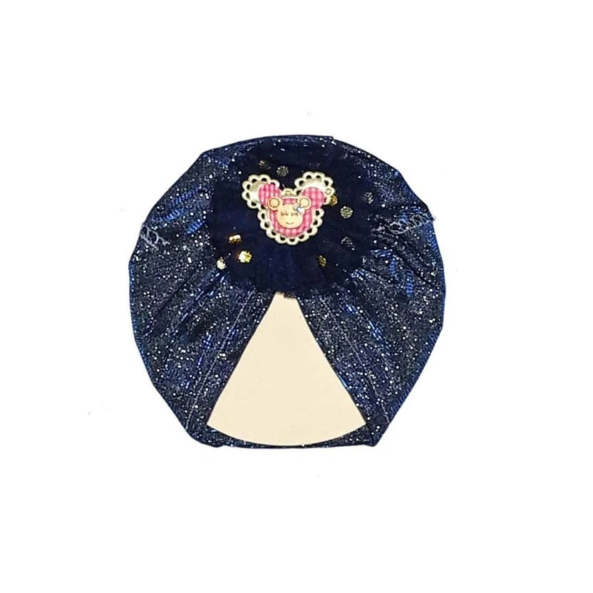 Minnie-Net-Flowers-Moon-Light-Turban-Cap-For-Babies-Blue