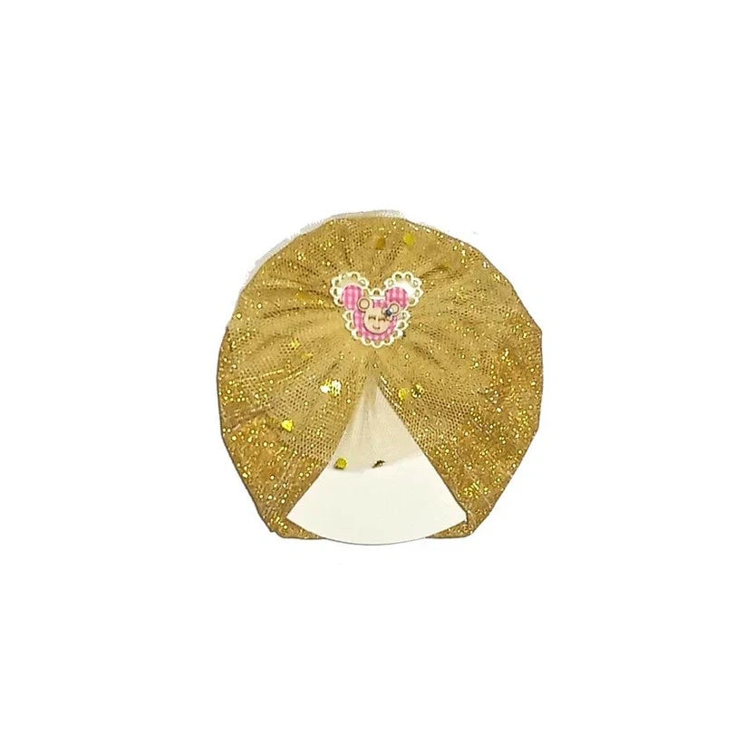 Minnie-Net-Flowers-Moon-Light-Turban-Cap-For-Babies-Golden