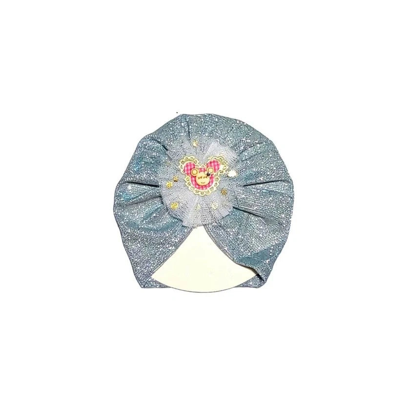 Minnie-Net-Flowers-Moon-Light-Turban-Cap-For-Babies-Silver