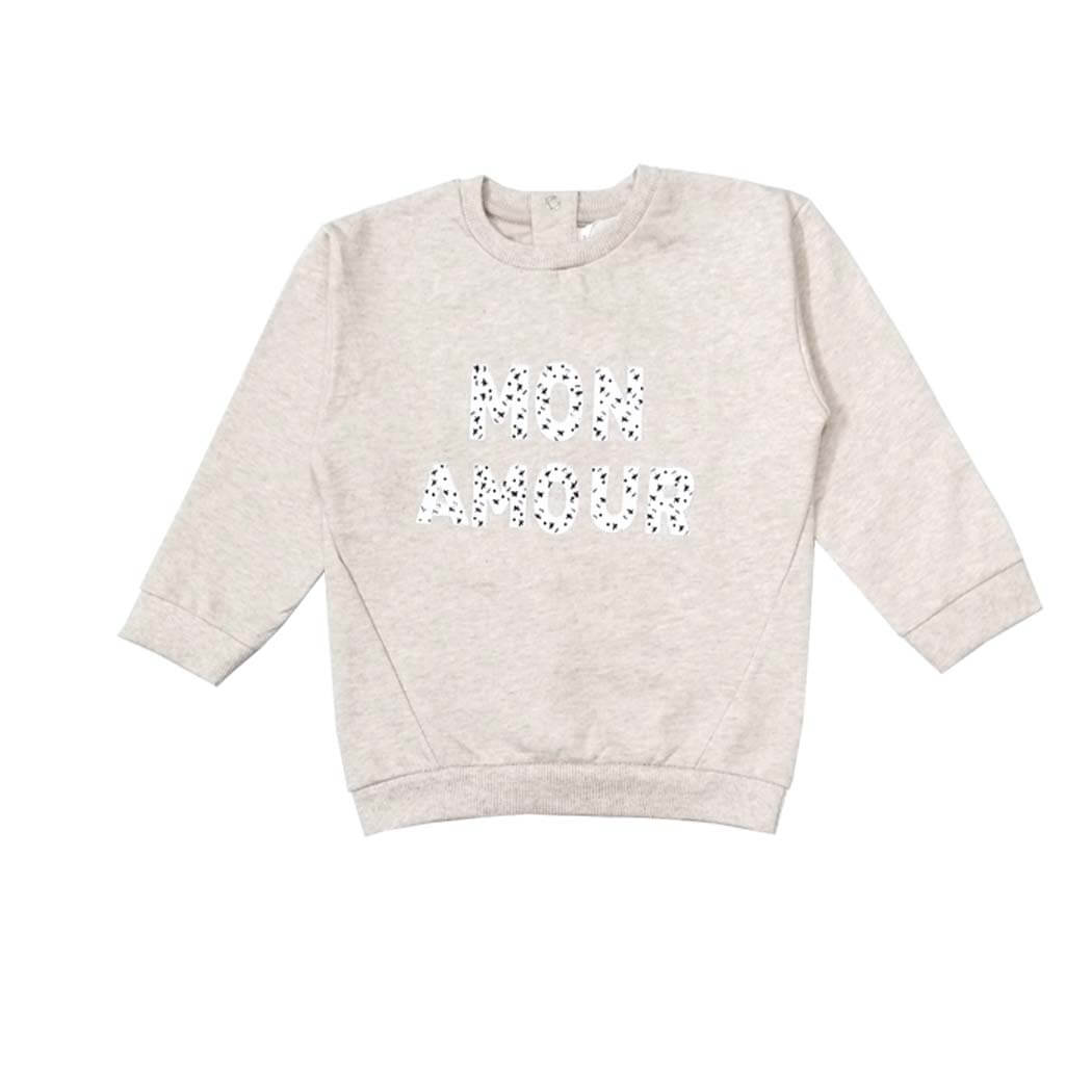 Mon Light Fleece Sweatshirt-Off-white