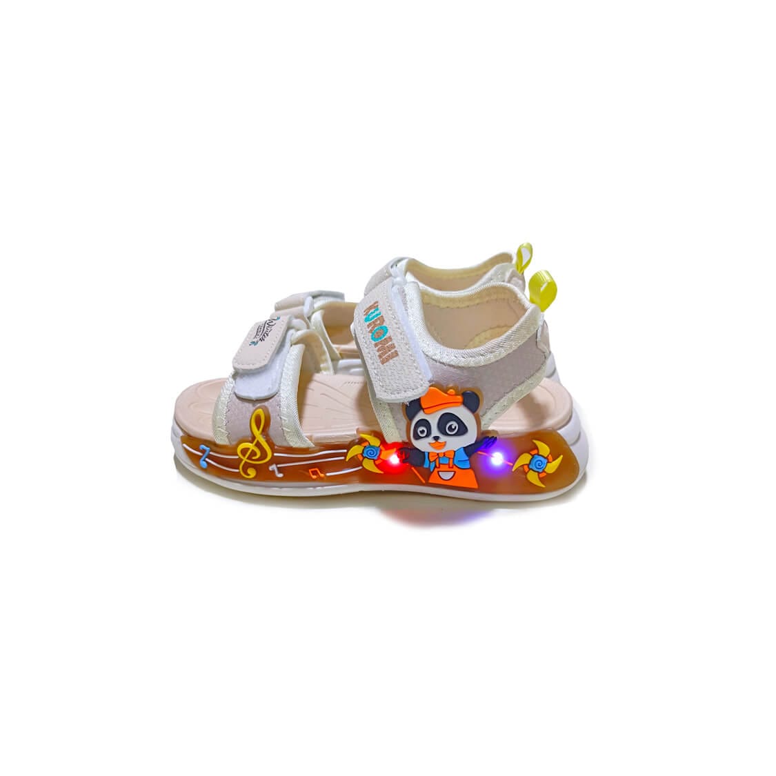 Musically Panda Premium Quaity LED Lights in Sole Soft Stylish Sandals -Skin