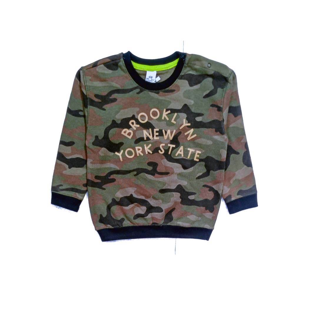 NYC Camouflaged Fleece Sweatshirt