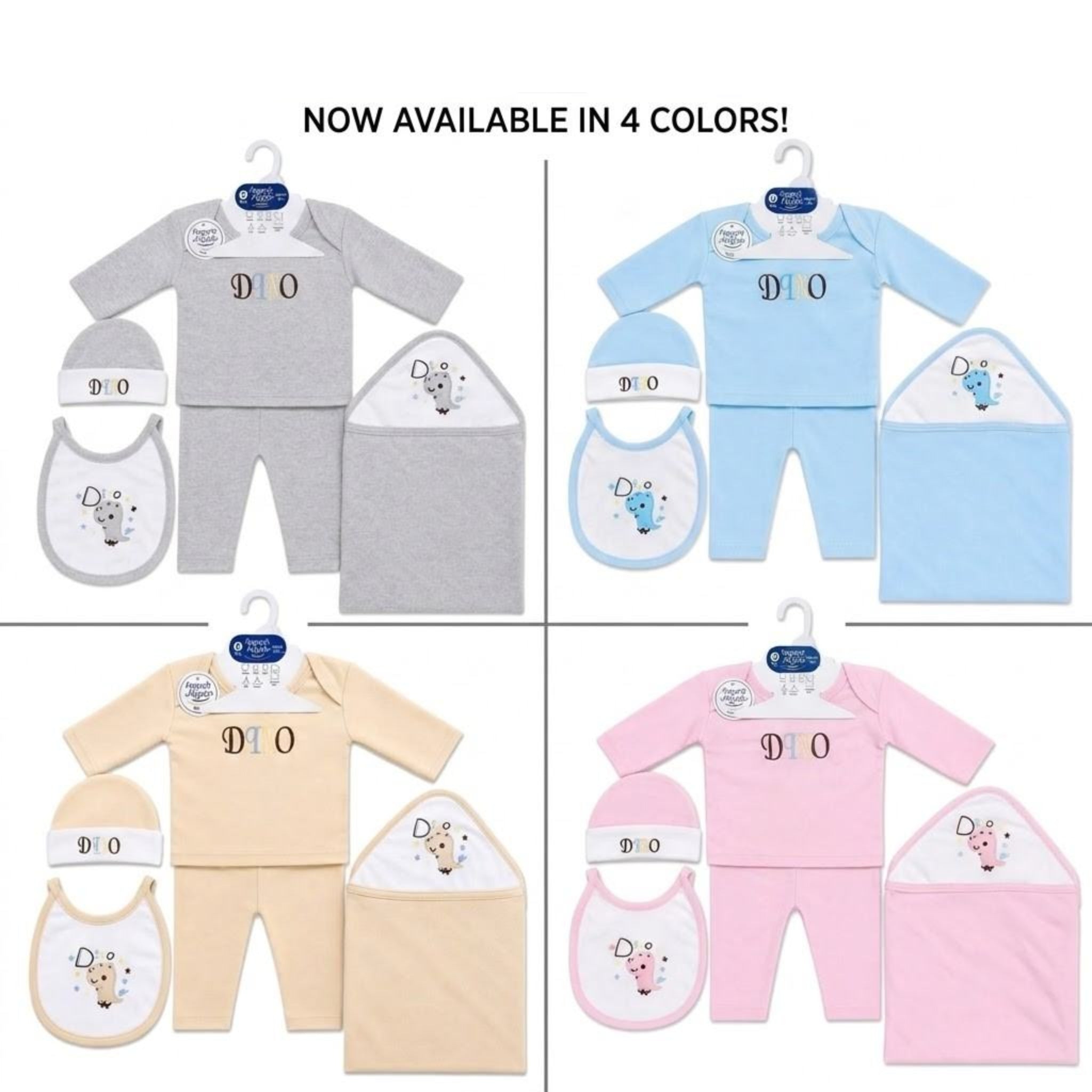 New Born Baby Happy Moms Starter 6 pc Set-Dino