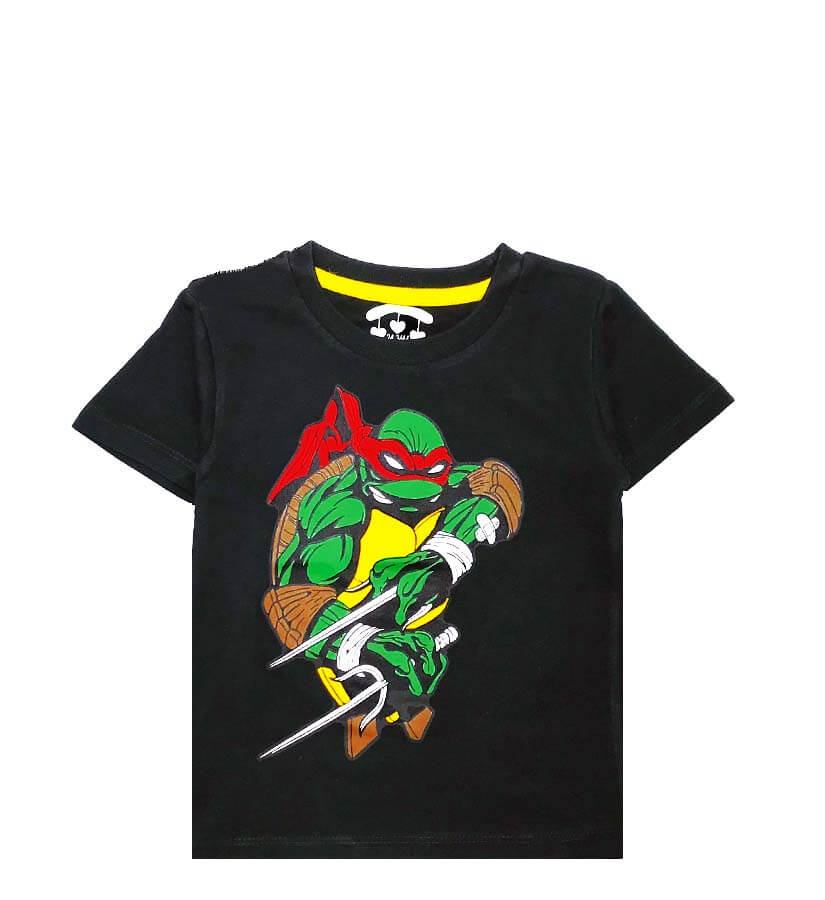 Ninja in Action Tee Shirt - Black