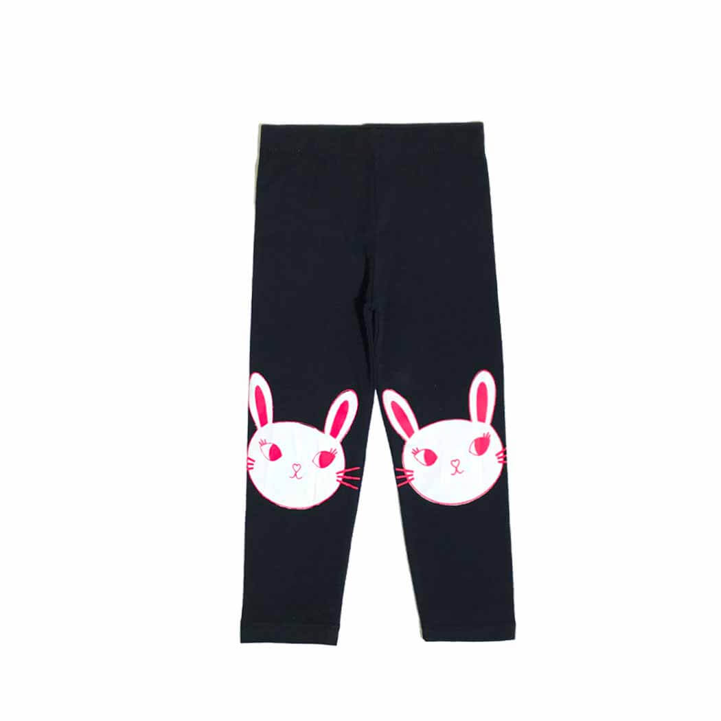 Notty Kitty Face Tights - Black
