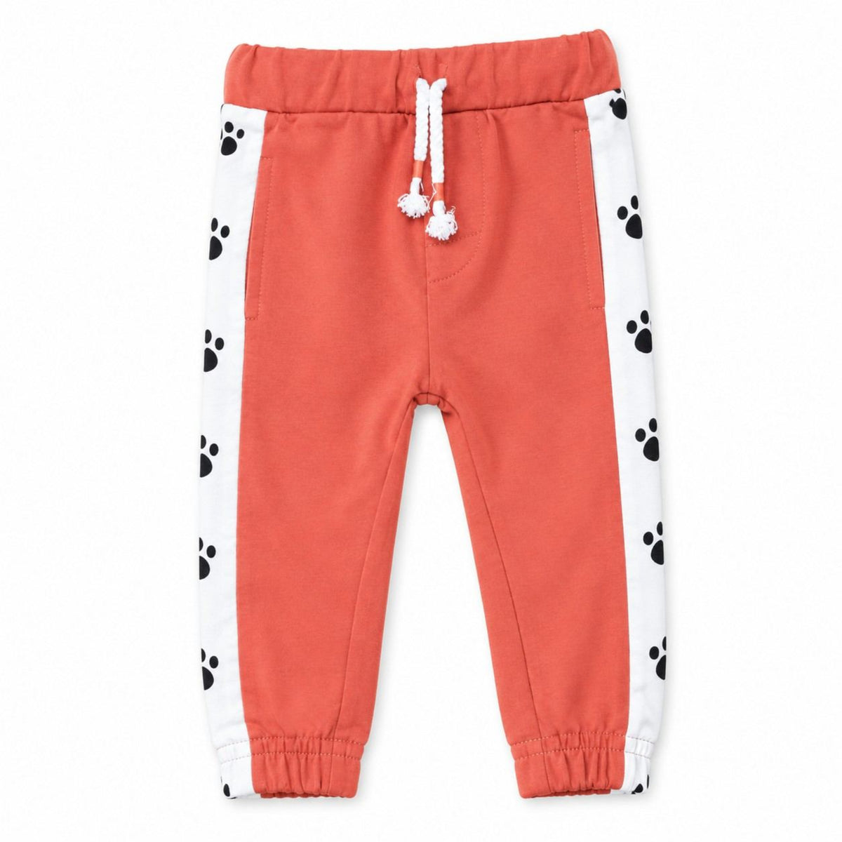 Orange Panel with Paw Print Trouser