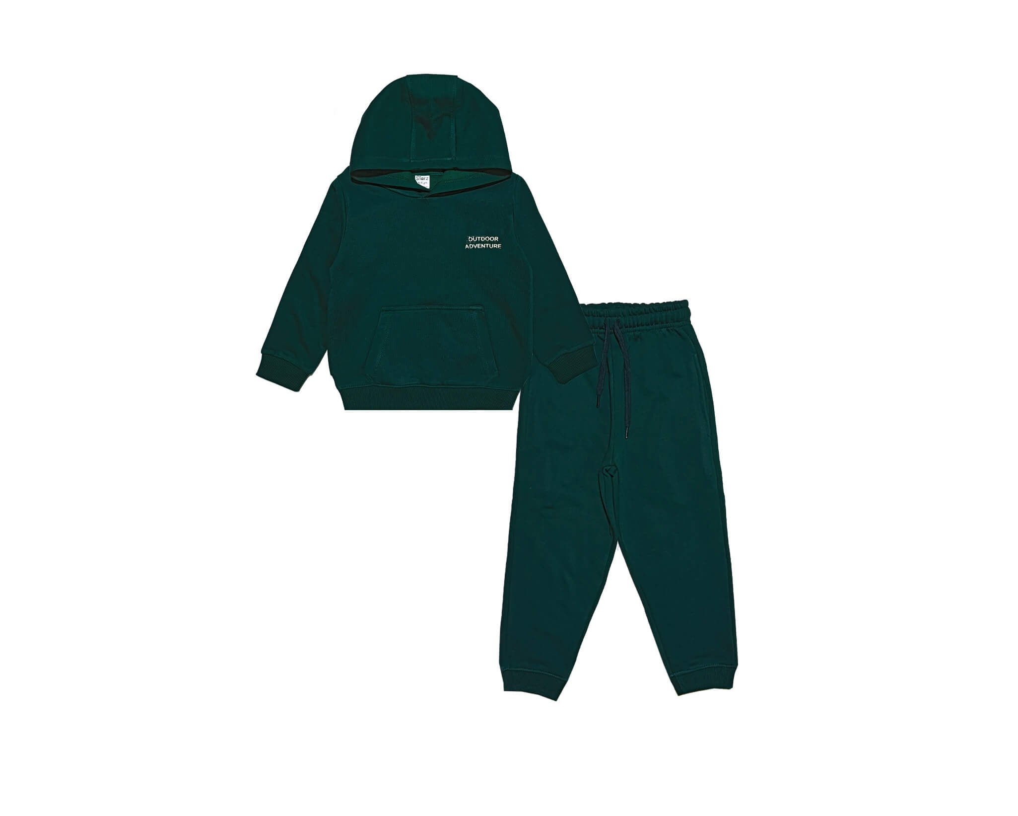 Outdoor Advanture Fleece Hoodie Tracksuit -Green