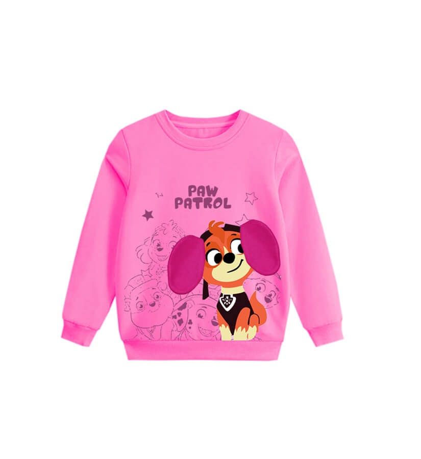Paw Petrol 3D Ear Fleece Sweatshirt -Pink
