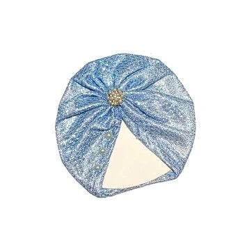 Pearls Brouch Moon Light Turban Cap For Babies