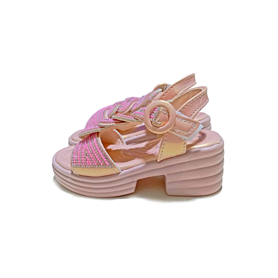 Pearls Fashion Premium Quaity Soft Stylish Sandals Rose -Pink