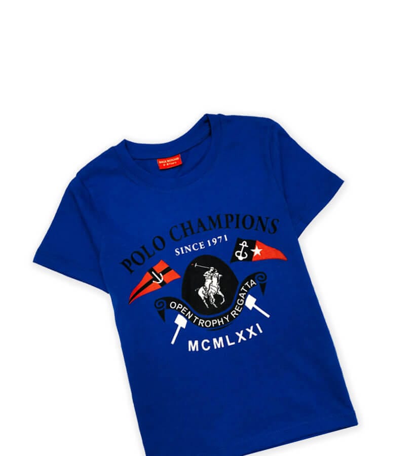 Polo Champions Tee Shirt - Royal Blue