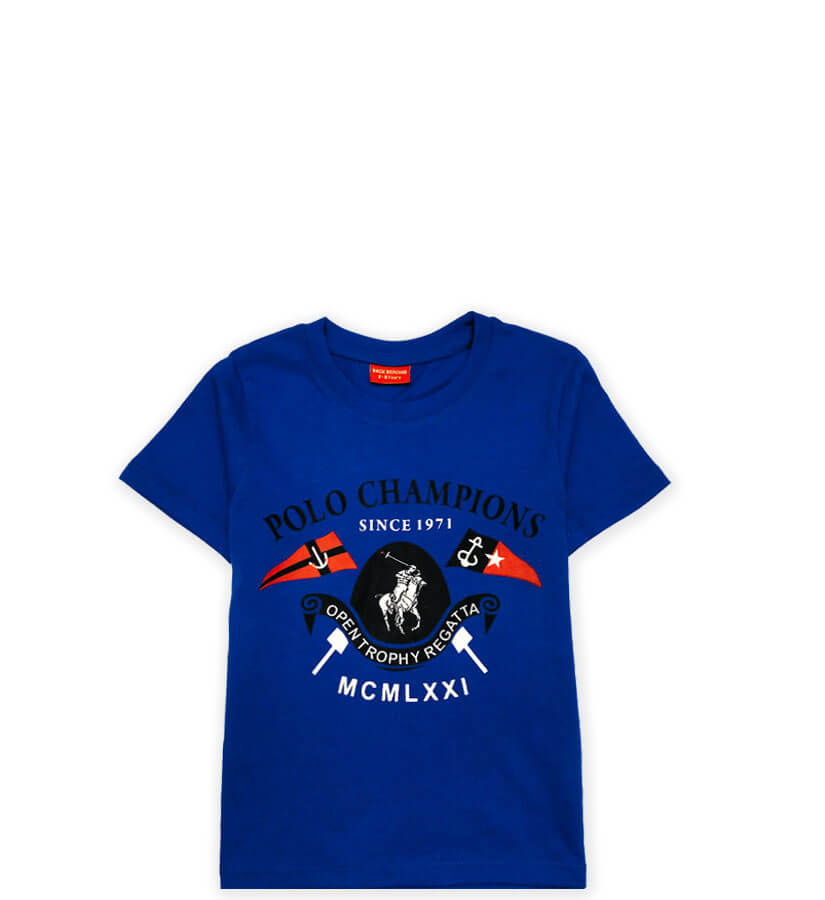 Polo Champions Tee Shirt - Royal Blue