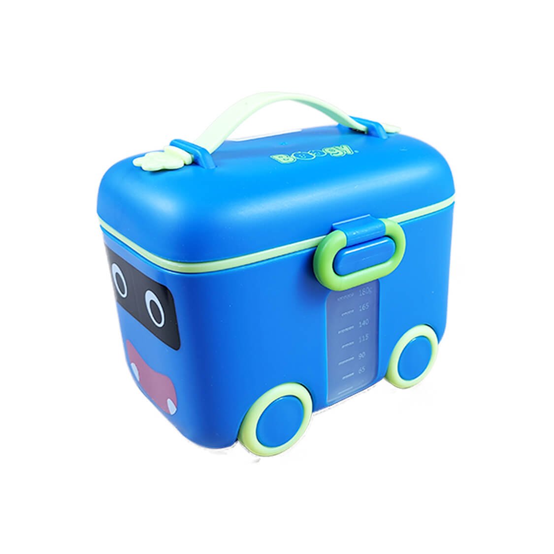 Portable Cartoon Mini Bus Milk Powder Container - Parsian Blue