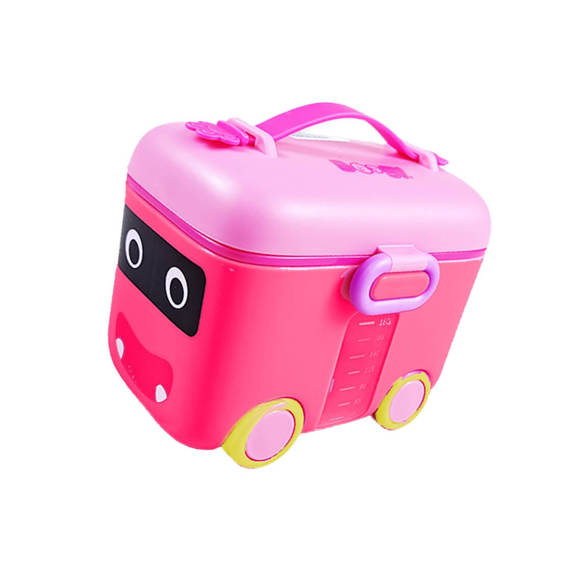 Portable Cartoon Mini Bus Milk Powder Container - Pink