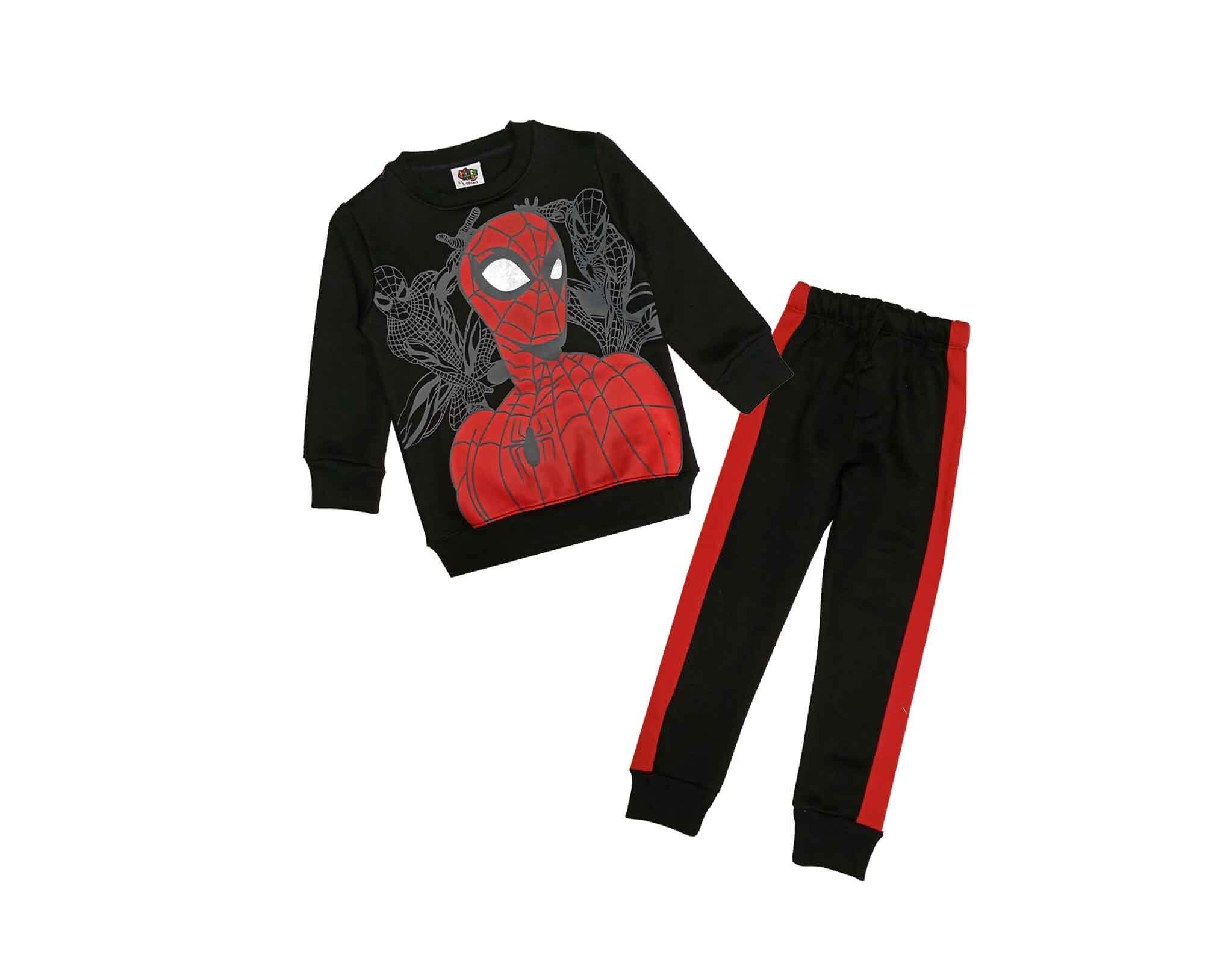Power up Siderman Fleece Tracksuit - Black