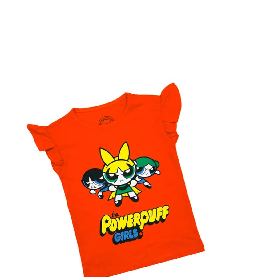 Powerpuff-Girls-Tee-Shirt-Orange-1