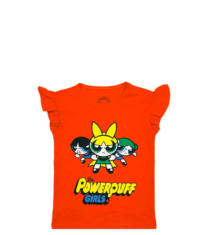 Powerpuff-Girls-Tee-Shirt-Orange