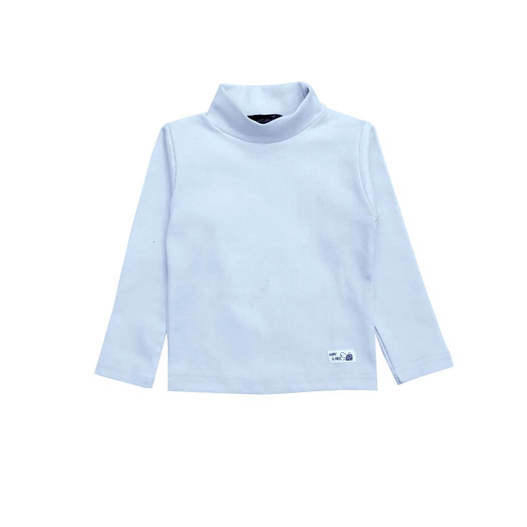 Premium High Neck Shirt - Sky Blue