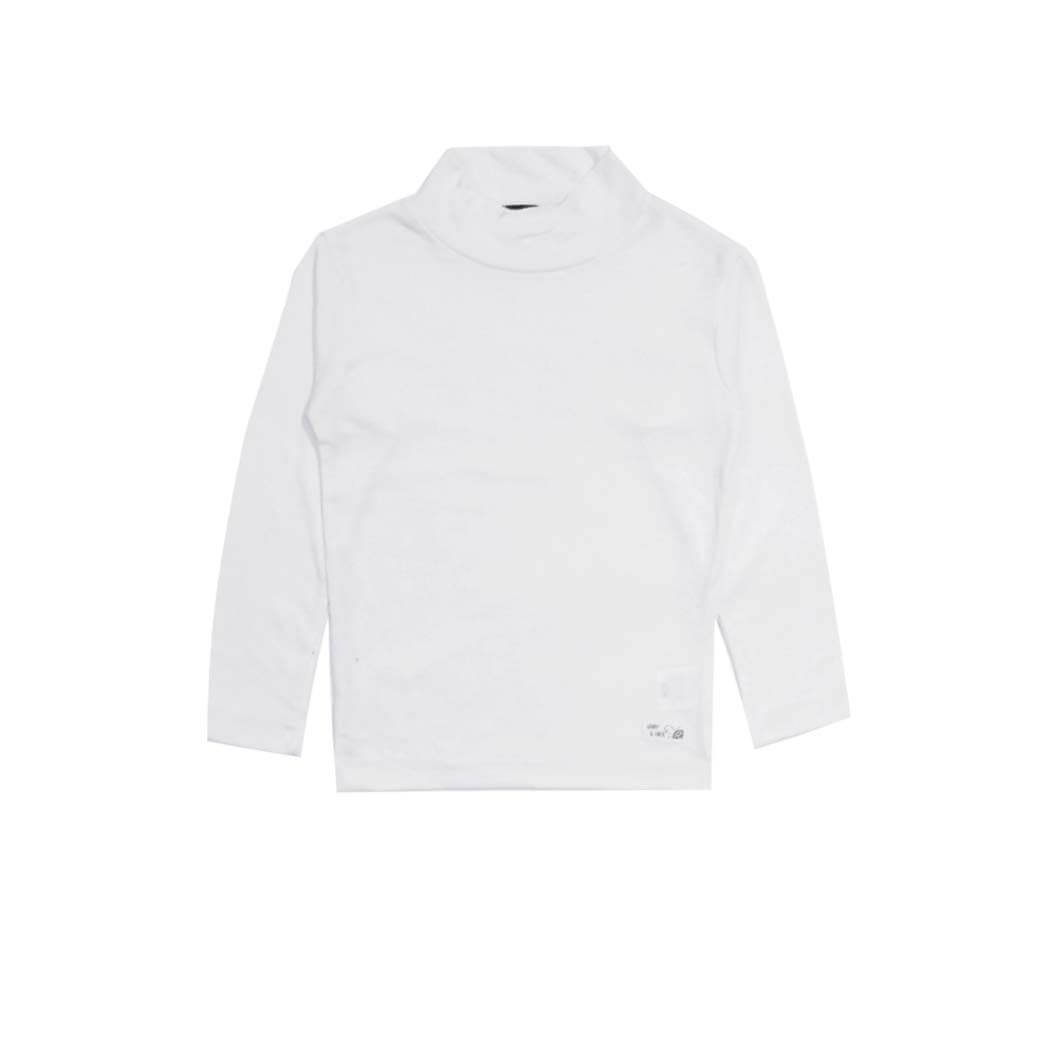 Premium High Neck Shirt - White