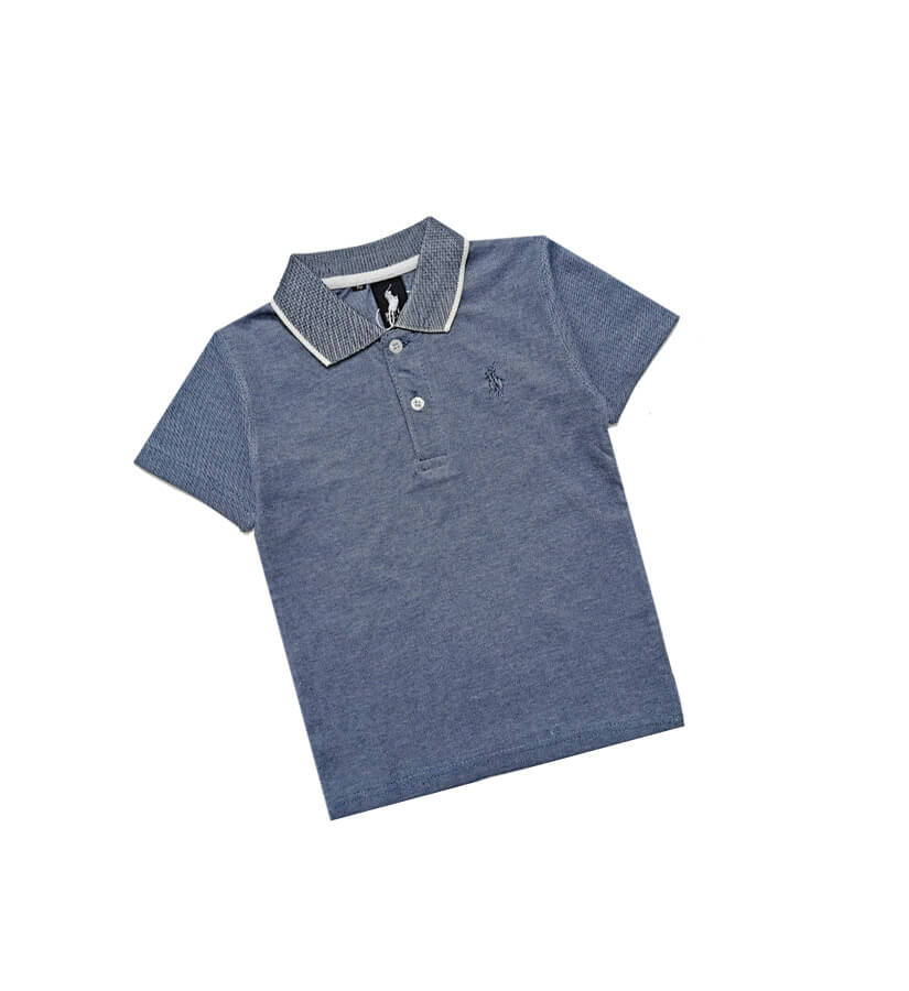 PremiumPoloLogoWhiteTippingColarShirt-Gray_1