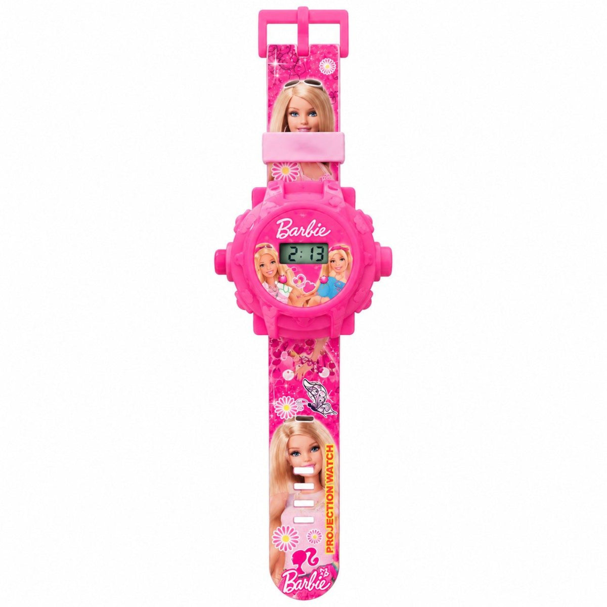  Printed Barbie Strap Digital Watch - Pink 