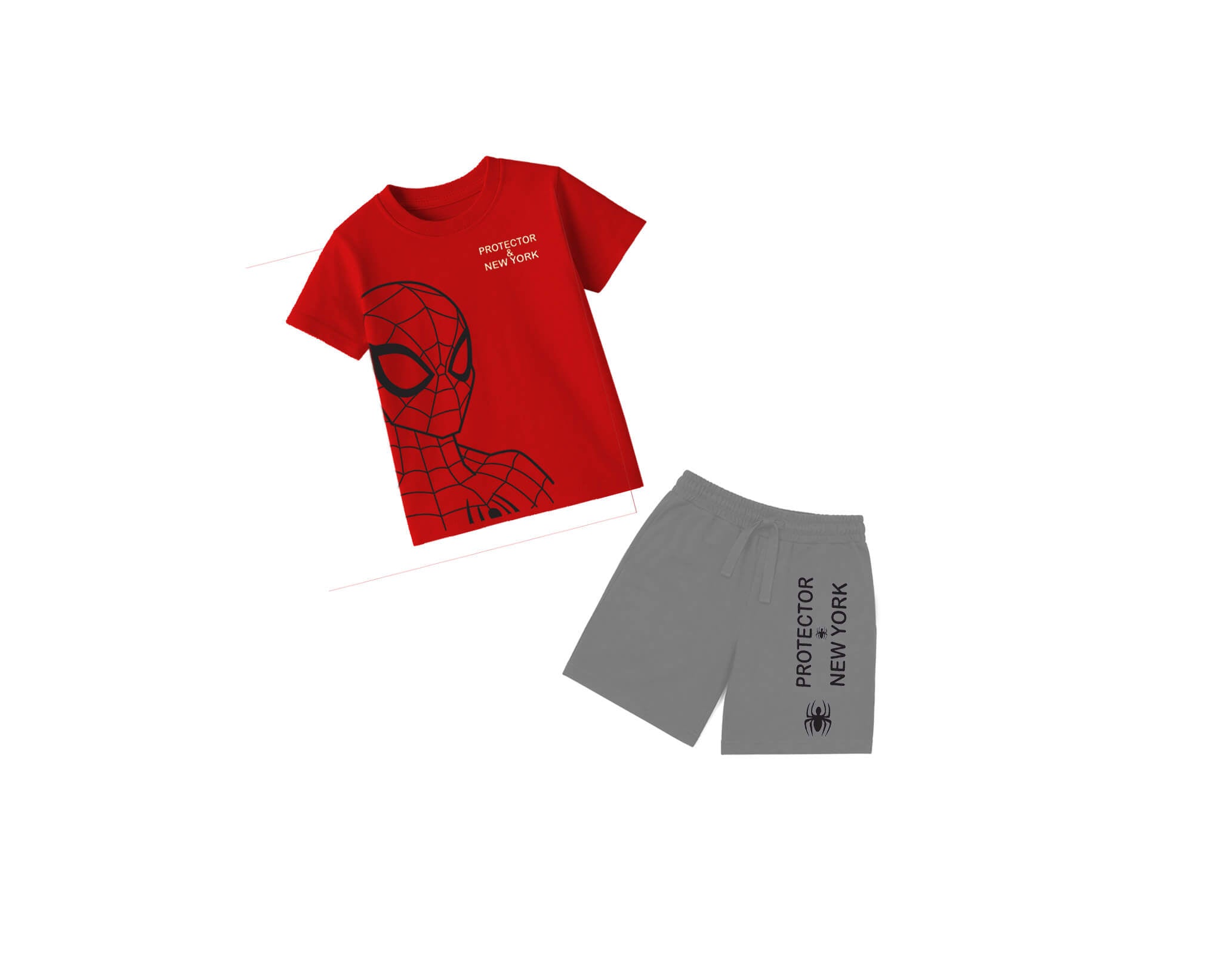 ProtectorNewYorkTee_Short-Red_Gray_1