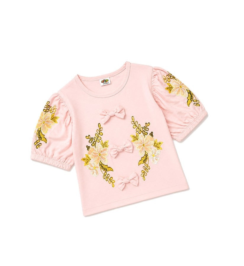 PuffSleevePrintedWithCuteBowShirt-Pink_1