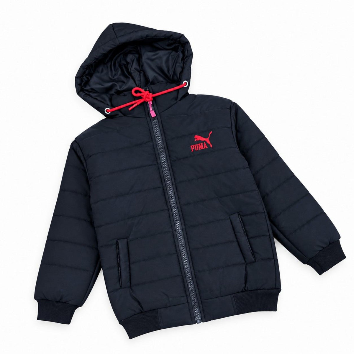 Puma Badge Full Sleeve Puffer Jacket - Black