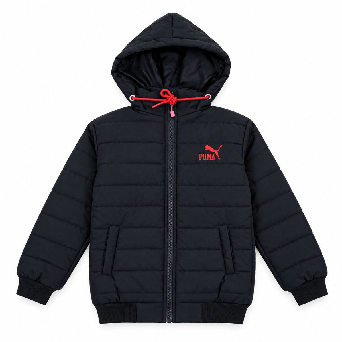 Puma Badge Full Sleeve Puffer Jacket - Black