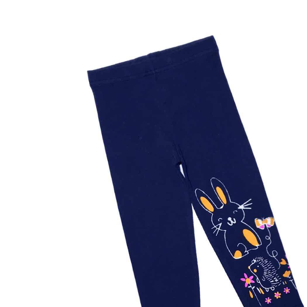 Rabbit With Kiwi Tights - Ink Blue