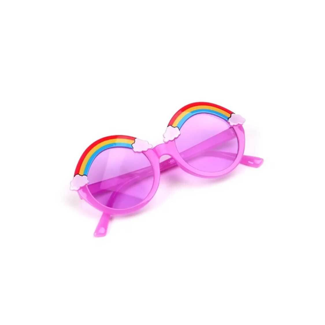 Rainbow Colorful Children's Sun Glasses - Purple