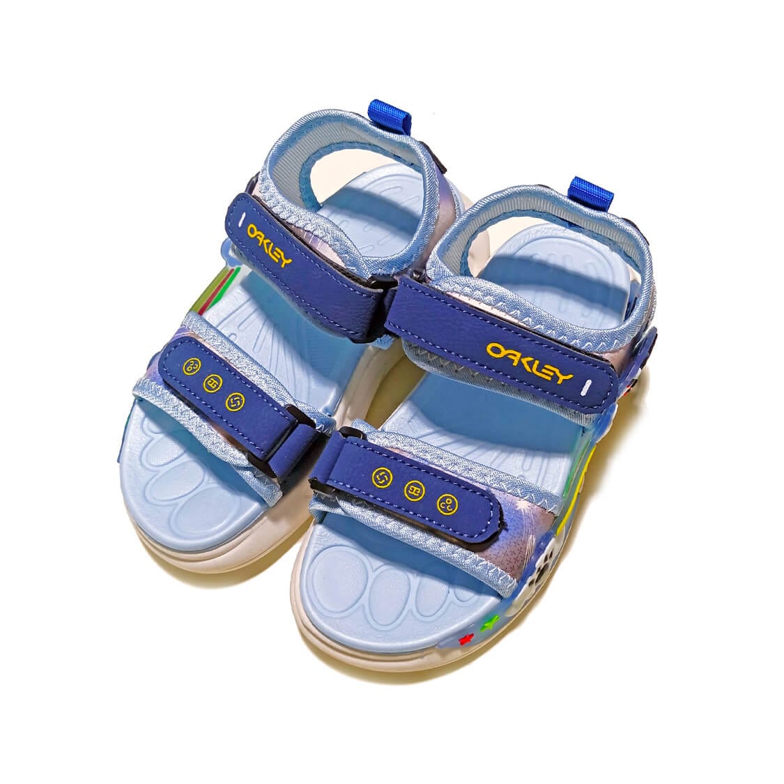 Rainbow Sports Premium Quaity LED Lights in Sole Soft Stylish Sandals Sky -Blue