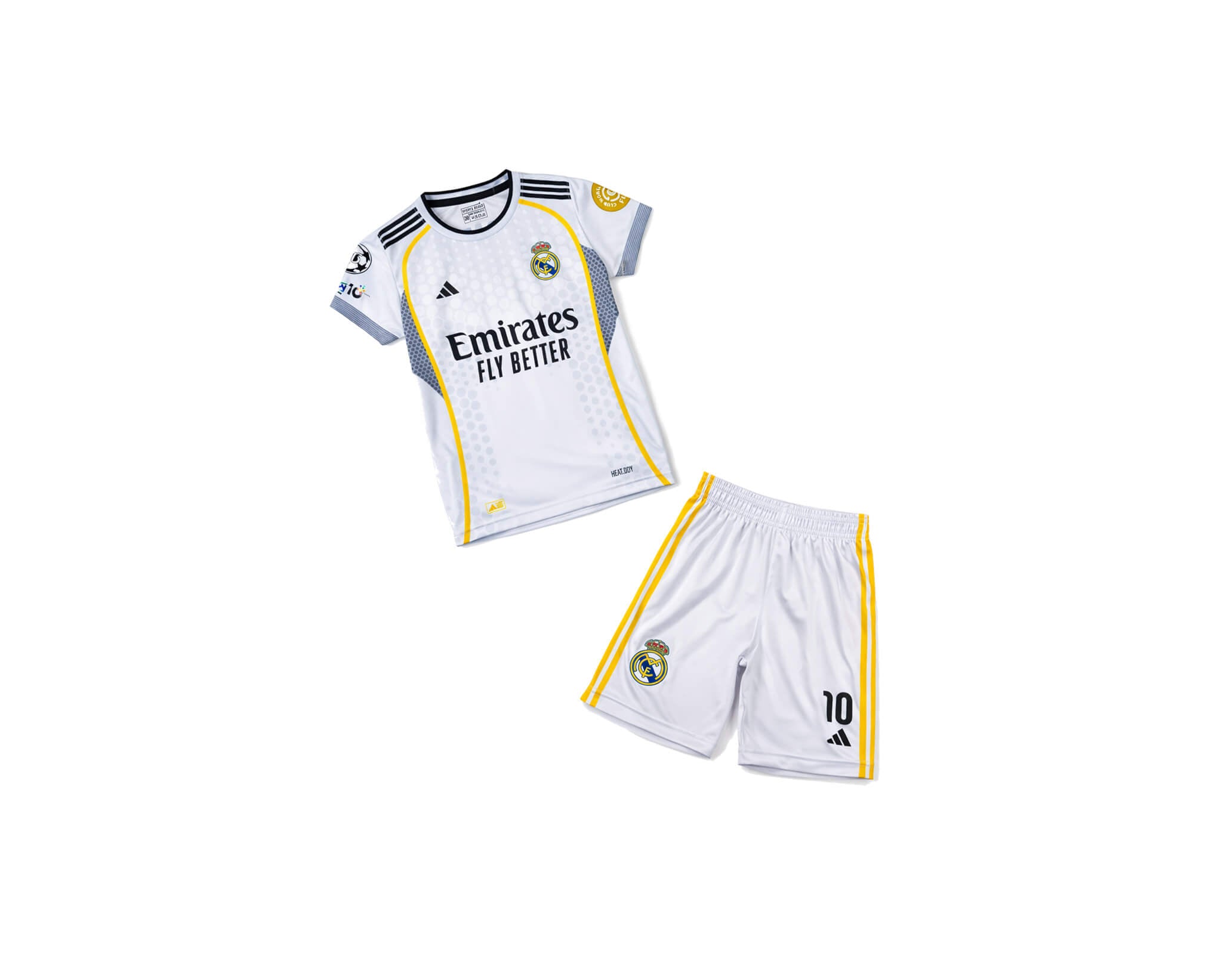 Real Madrid Sport Kit Polyester Tee & Short - White