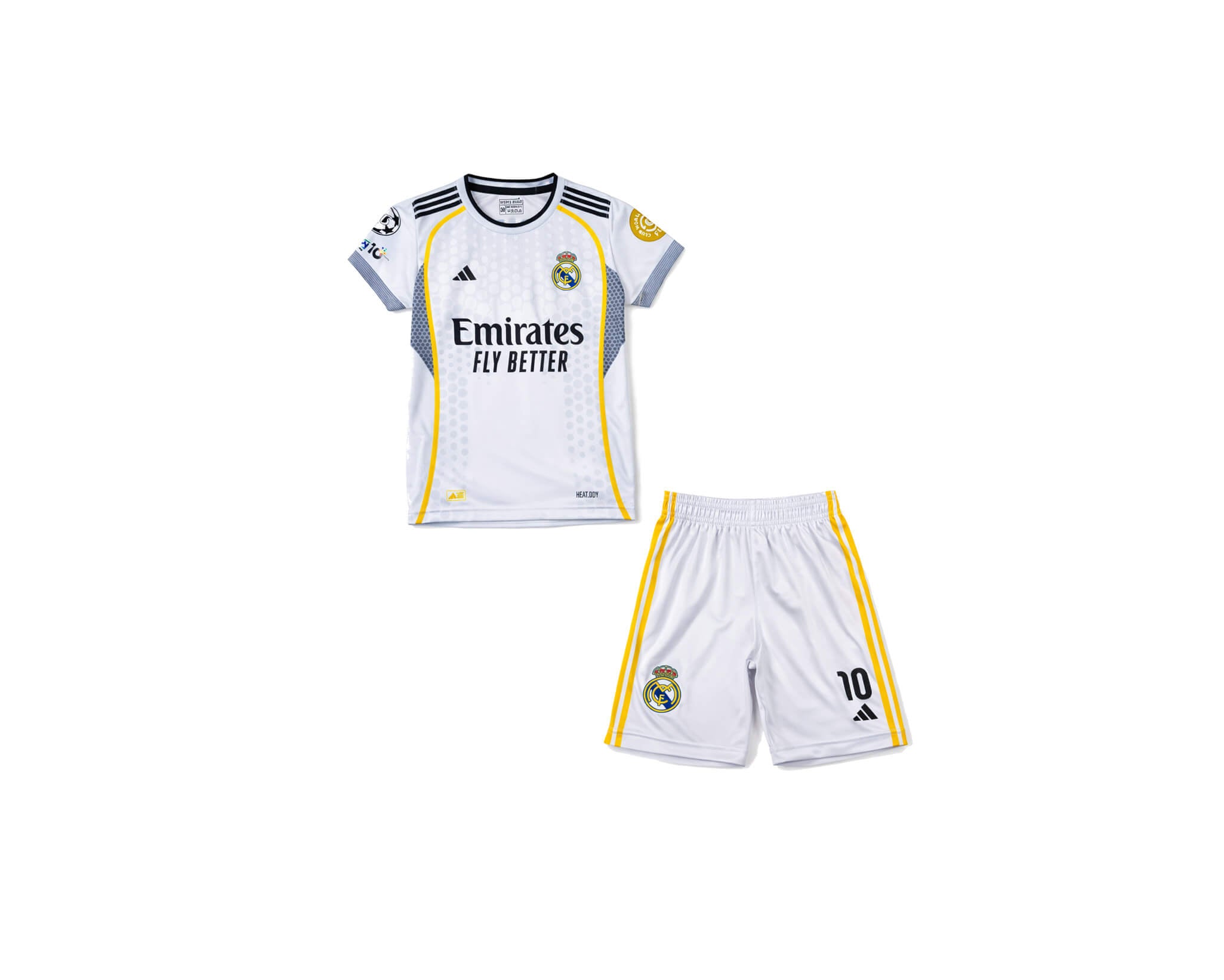 Real Madrid Sport Kit Polyester Tee & Short - White