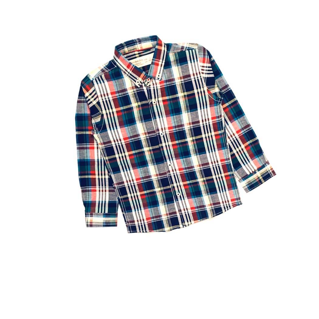 Red Stripes &amp; Multi Checked Formal Shirt