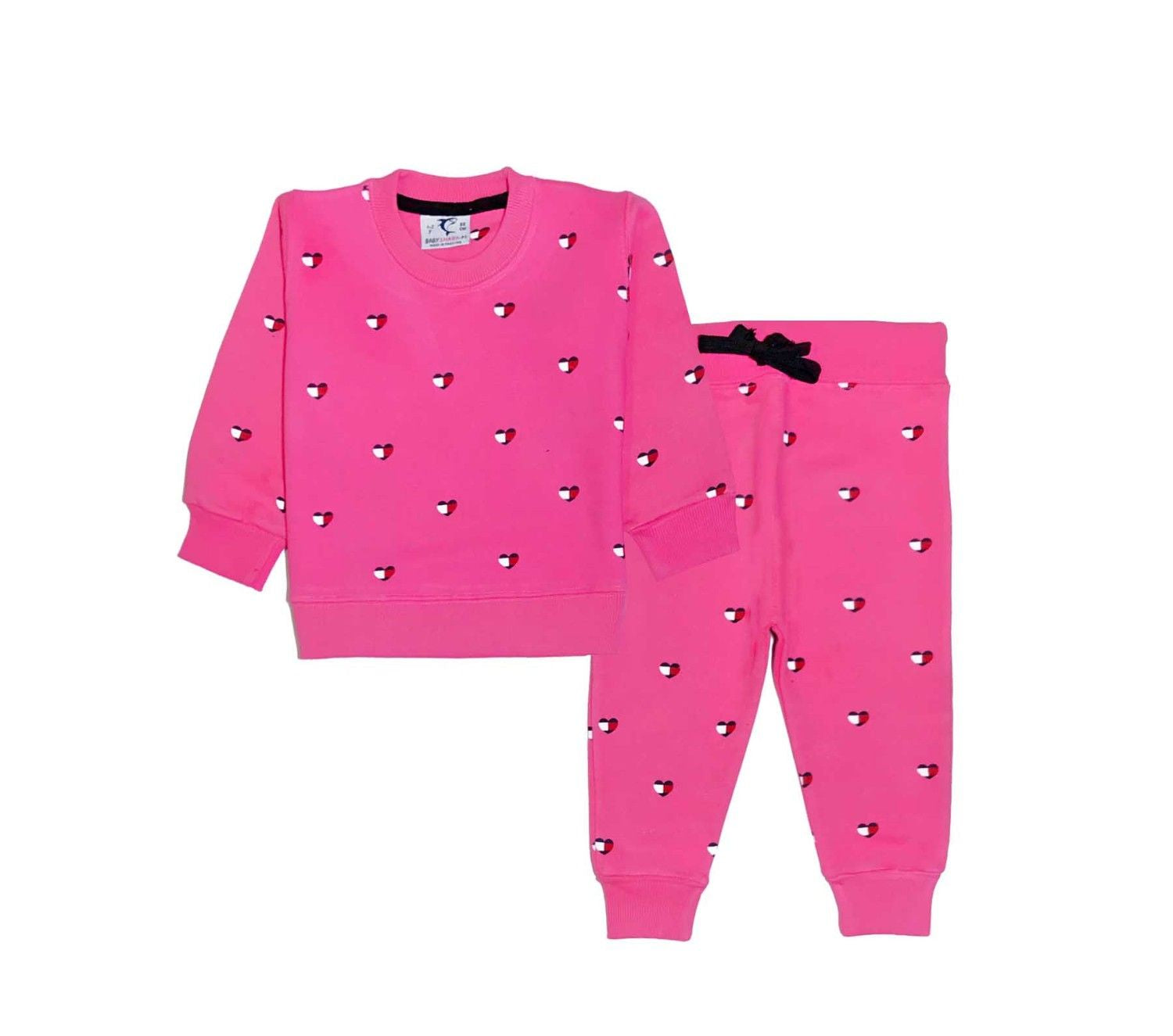 Red-white-Hearts-Fleece-Tracksuit-Pink