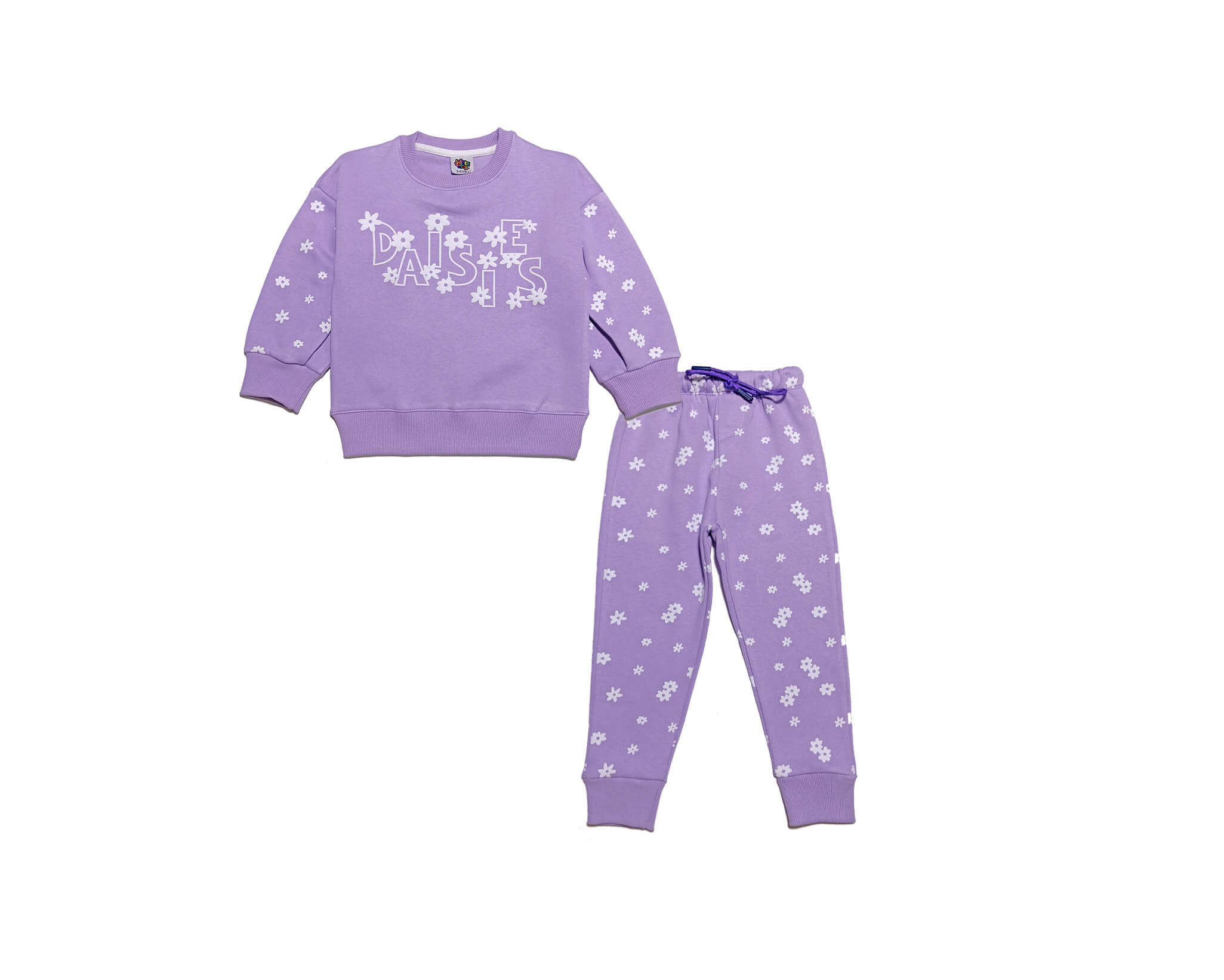 Daisy World Fleece Tracksuit - Plum