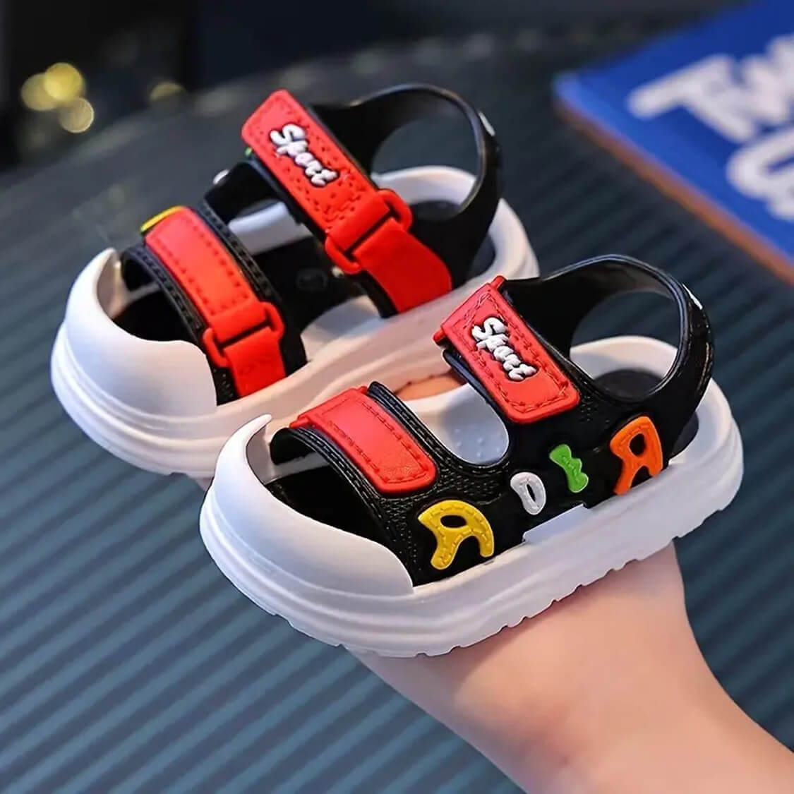 Ridr Super Soft Sandle For Kids -Black