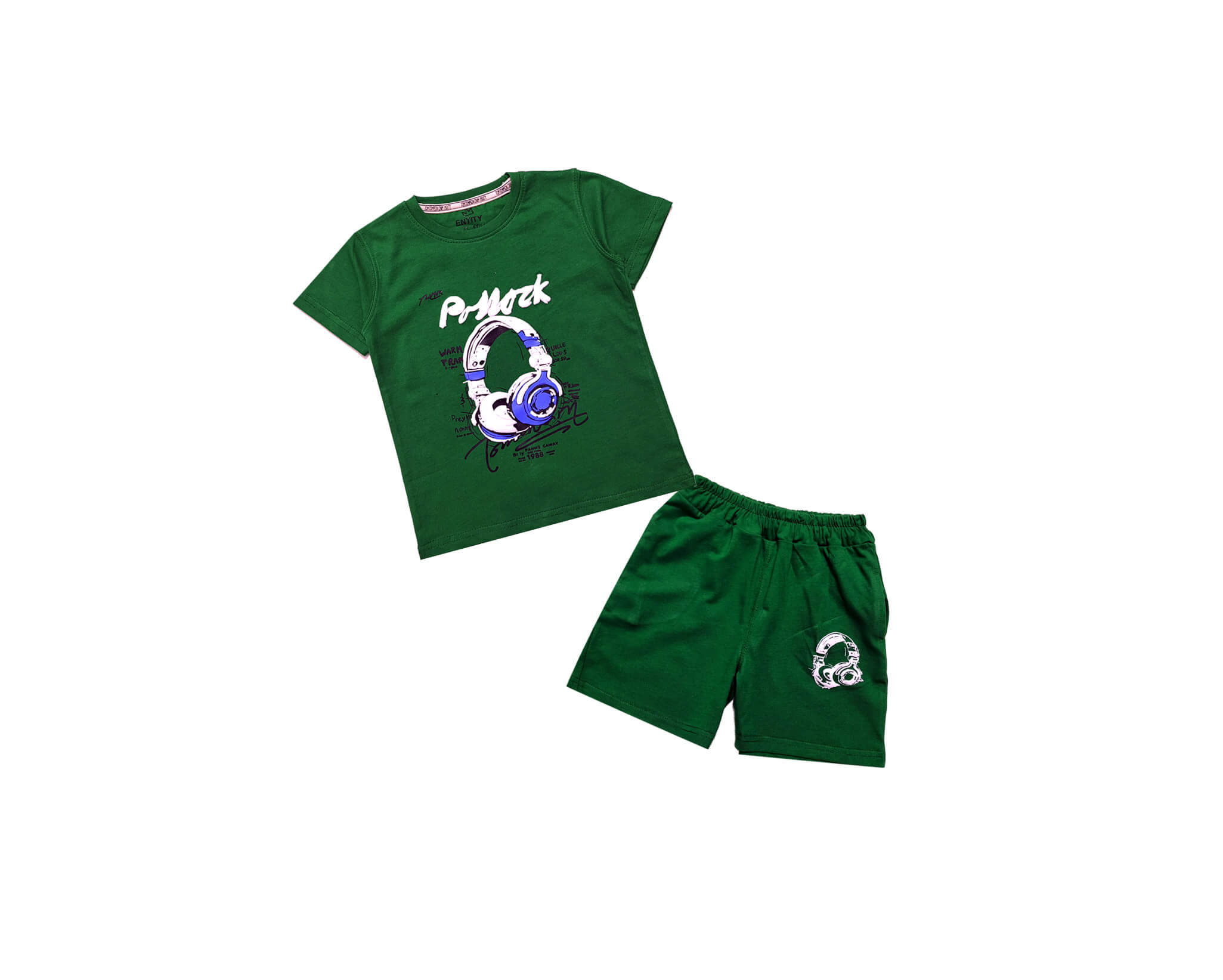 Rock Star 1988 Tee & Short - Green