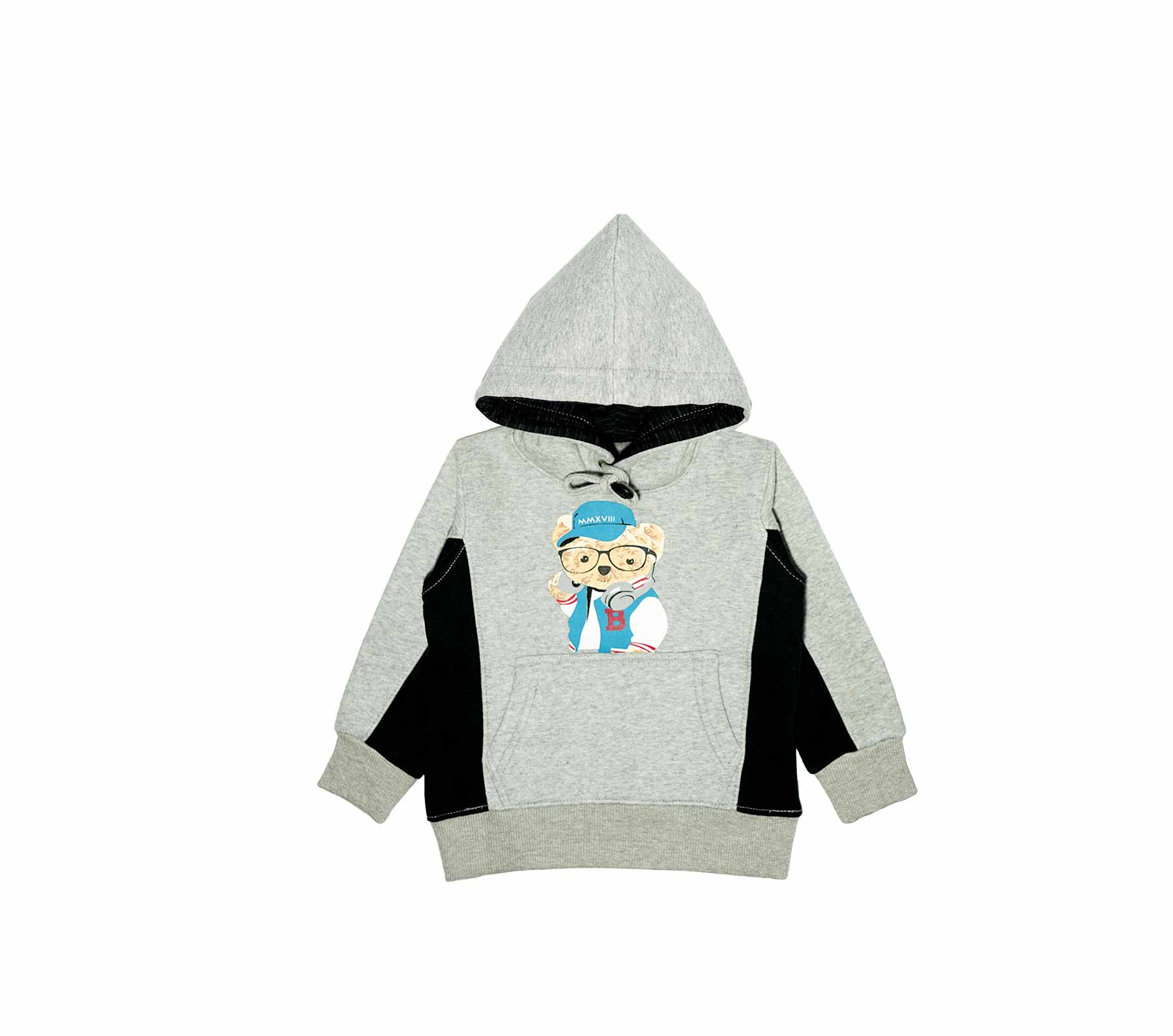 Rocking Bear - Fleece Hoody Gray