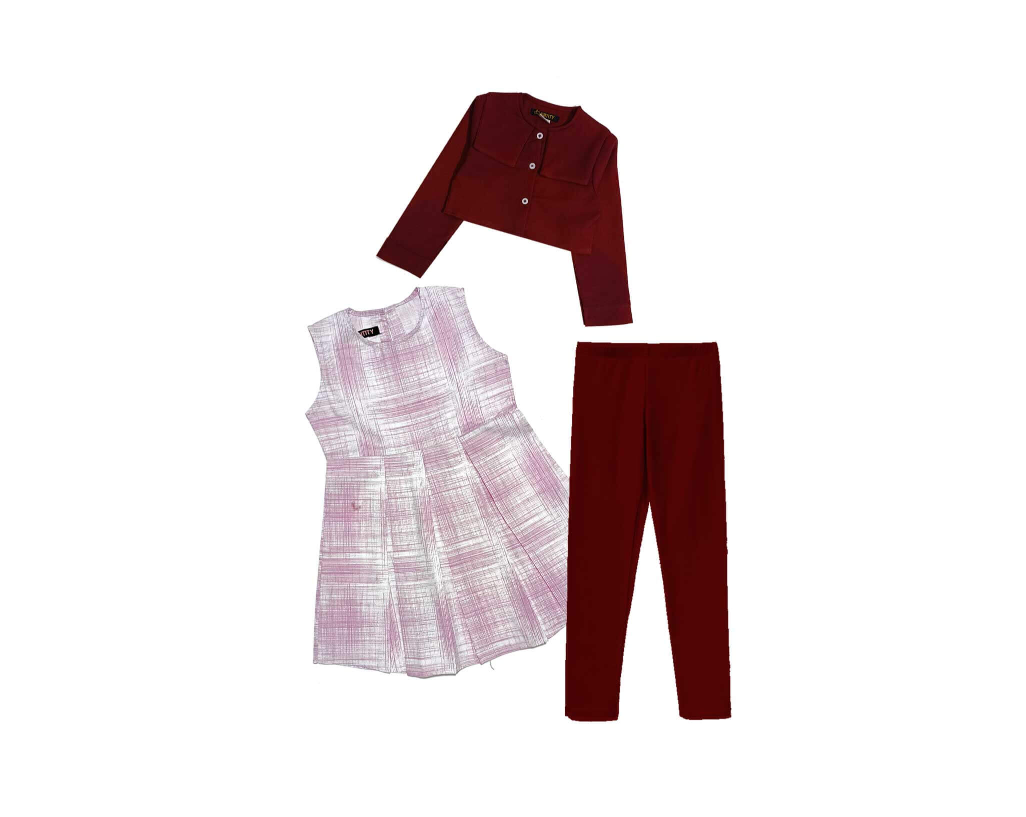 Rosewood Grace 3 pc Set - Maroon