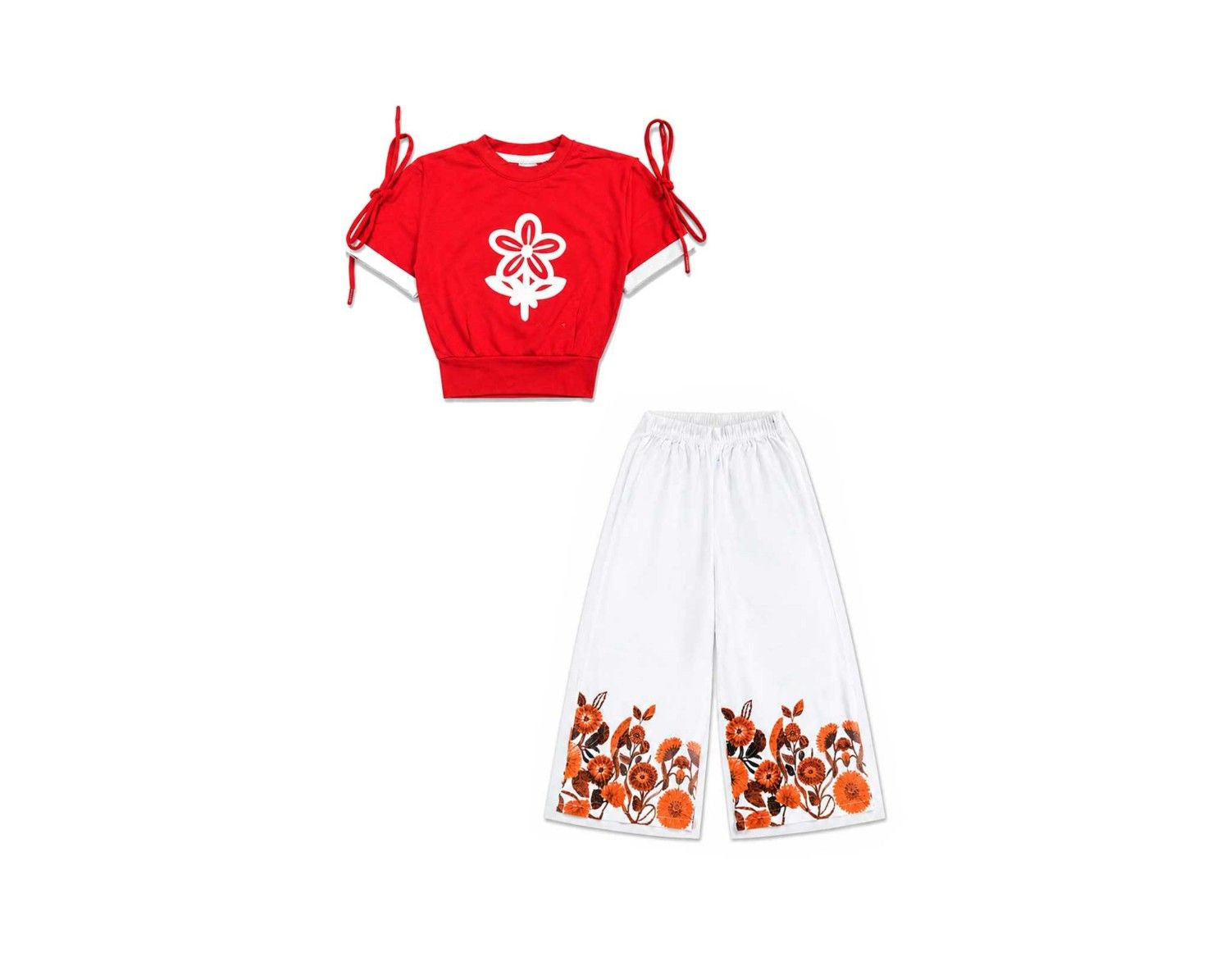 Ruby Rose Top & Flapper Trouser - Red & White