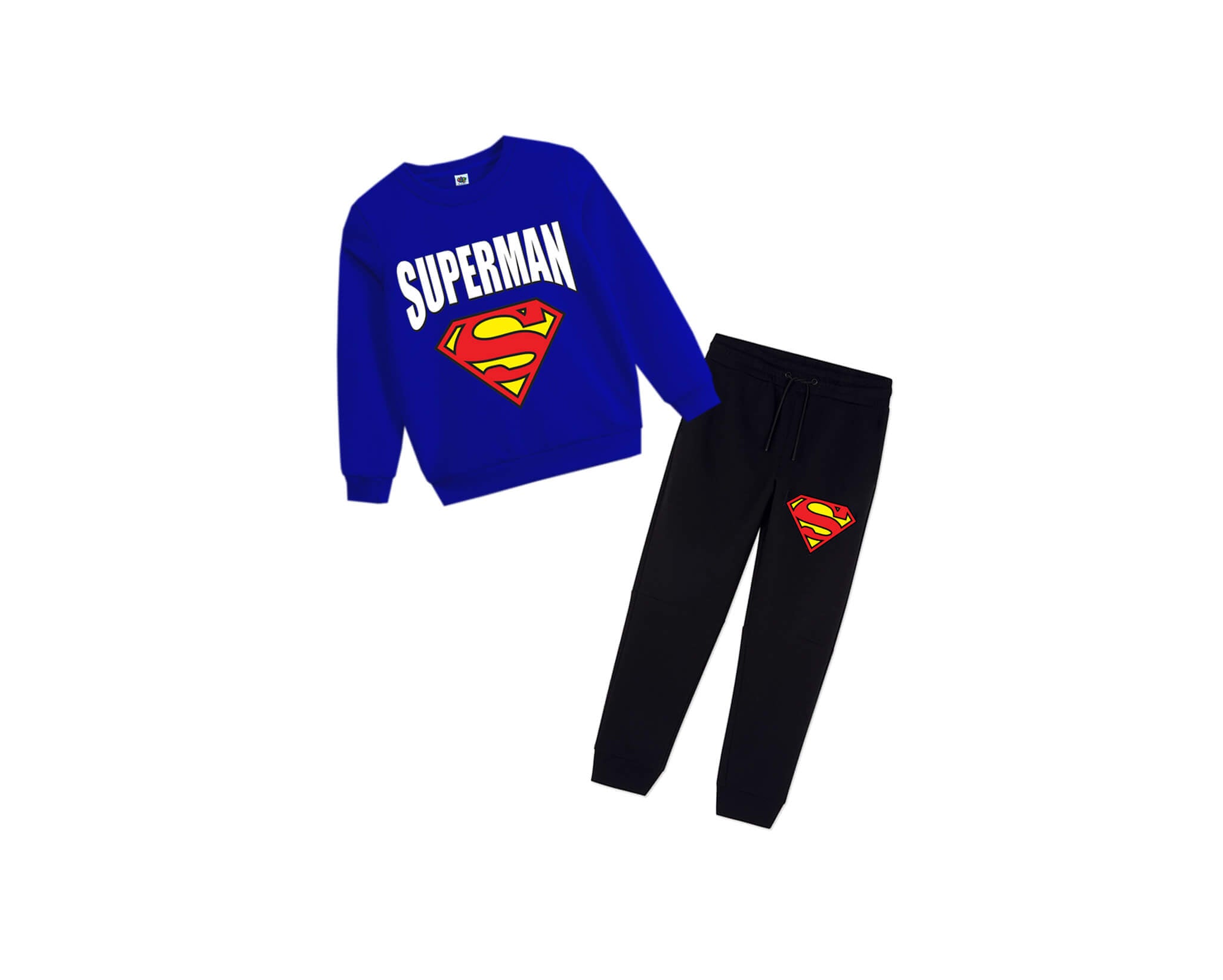 SM Trendy Fleece Tracksuit - Royal Blue & Black