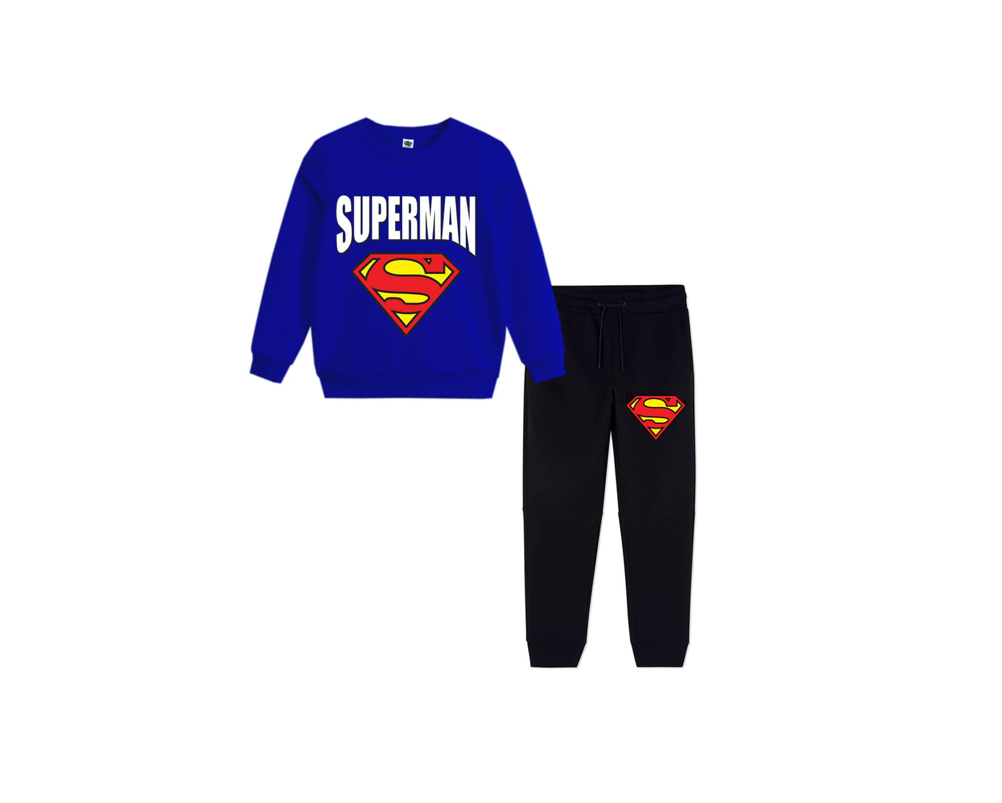 SM Trendy Fleece Tracksuit - Royal Blue & Black