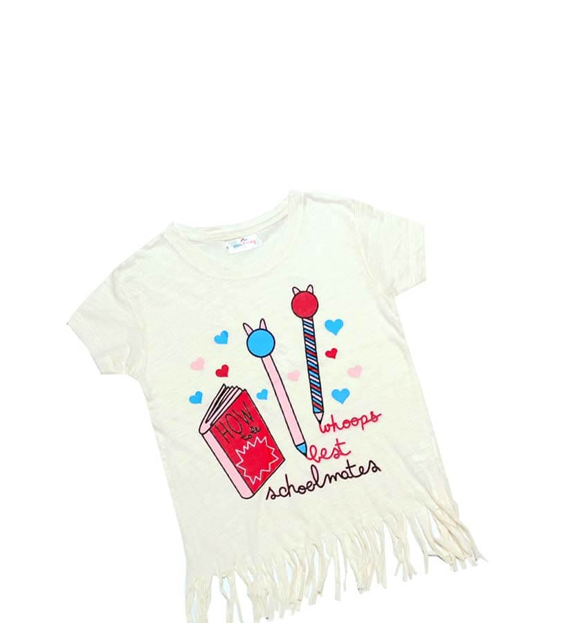 School Mates Tee Shirt - Off White